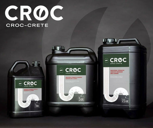 Remove dried concrete using a chemical dissolver