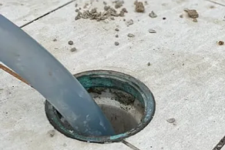 How to clear cement from pipelines